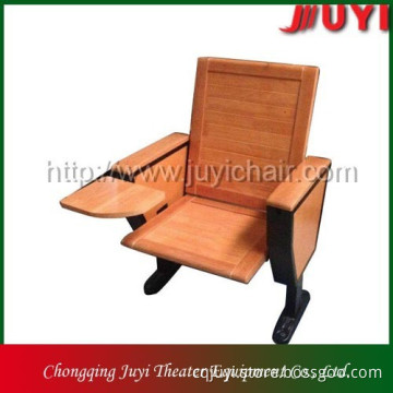 JY-611 metal frame wooden chair folded chair armrest wooden chair